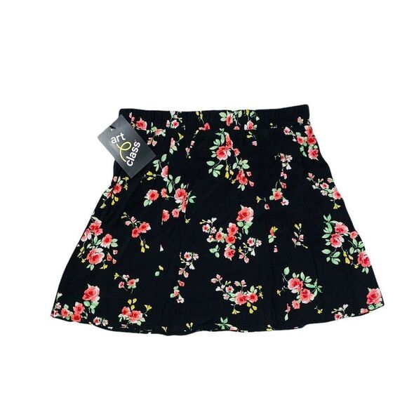 NEW Art Class Button Front High Waist Floral Skirt - Picture 3 of 3